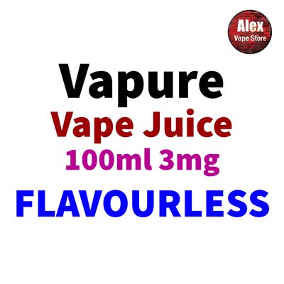 VAPURE - FLAVOURLESS 100ML 3MG