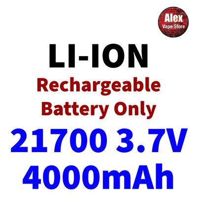 LI-ION RECHARGEABLE BATTERY 21700 4000MAH 3.7V 1PC