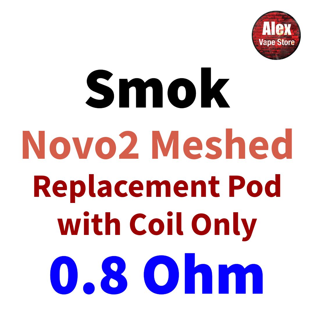 SMOK - NOVO2 CLEAR POD WITH COIL MESH 0.8OHM 1PC