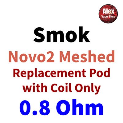 SMOK - NOVO2 CLEAR POD WITH COIL MESH 0.8OHM 1PC