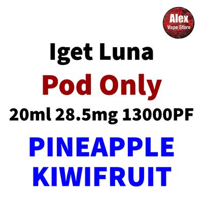 IGET LUNA POD 13000PF 28.5MG PINEAPPLE KIWIFRUIT
