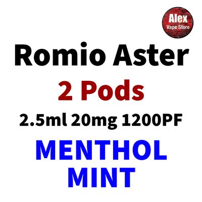 ROMIO ASTER POD 1200PF 20MG (2 PODS) MENTHOL MINT