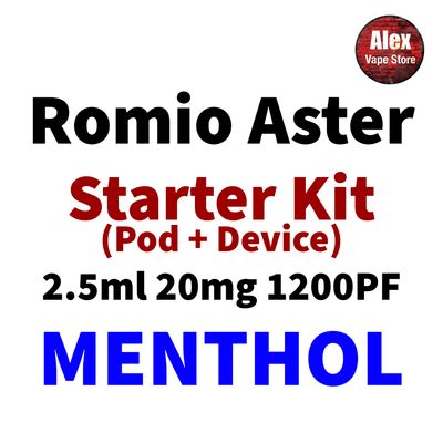 ROMIO ASTER STARTER KIT 1200PF 20MG MENTHOL