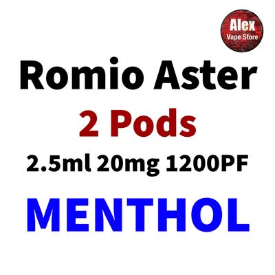 ROMIO ASTER POD 1200PF 20MG (2 PODS) MENTHOL