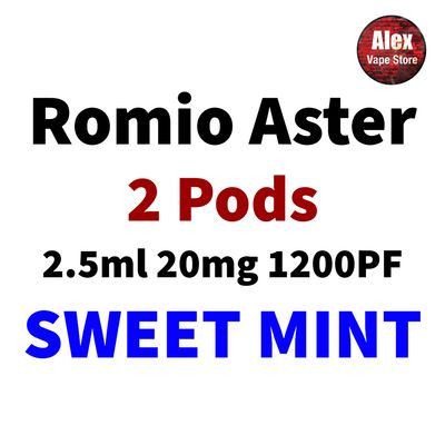 ROMIO ASTER POD 1200PF 20MG (2 PODS) SWEET MINT