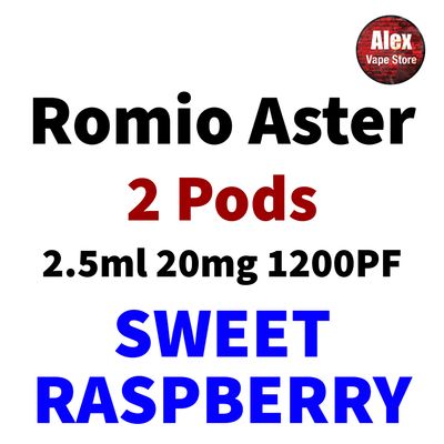 ROMIO ASTER POD 1200PF 20MG (2 PODS) SWEET RASPBERRY