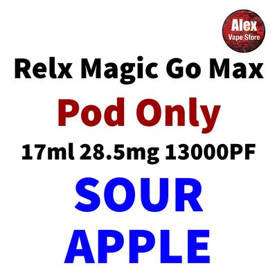 RELX - MAGIC GO MAX  POD 13000PF 28.5MG SOUR APPLE
