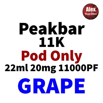 PEAKBAR 11K POD 11000PF 20MG GRAPE
