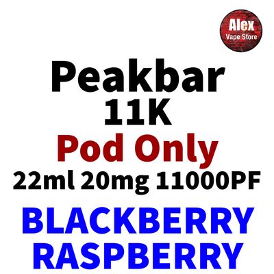 PEAKBAR 11K POD 11000PF 20MG BLACKBERRY RASPBERRY