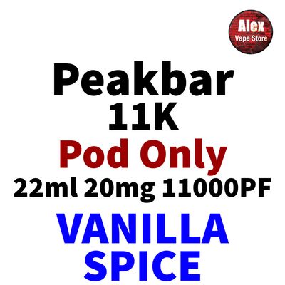 PEAKBAR 11K POD 11000PF 20MG VANILLA SPICE
