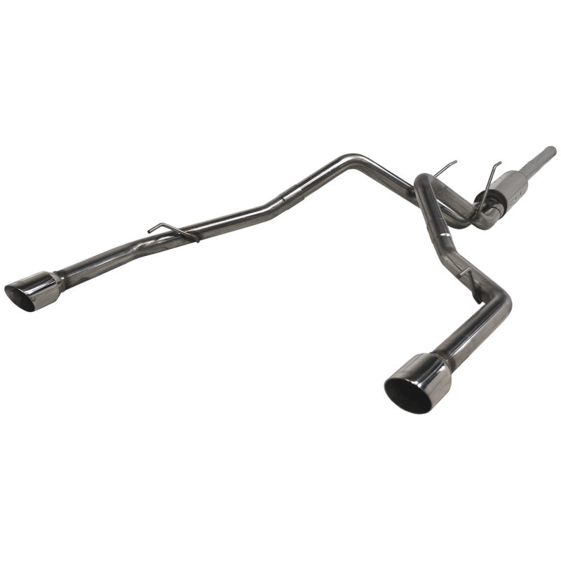 2009-2015 Dodge Ram 1500 5.7L Cat Back, Dual Split Rear, T409 (through stock bumper)