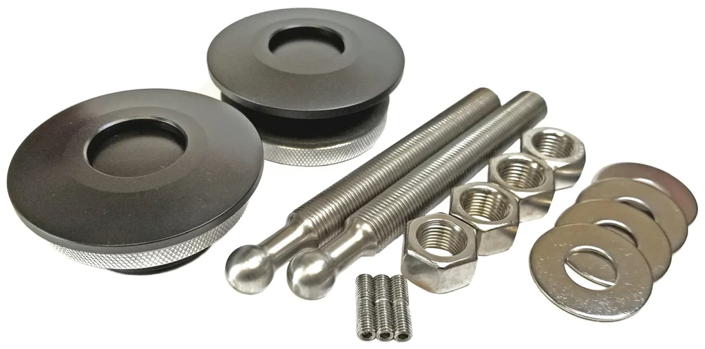 QUIK-LATCH QL-50 LOW PROFILE HOOD PINS (2.50&quot; DIA)
