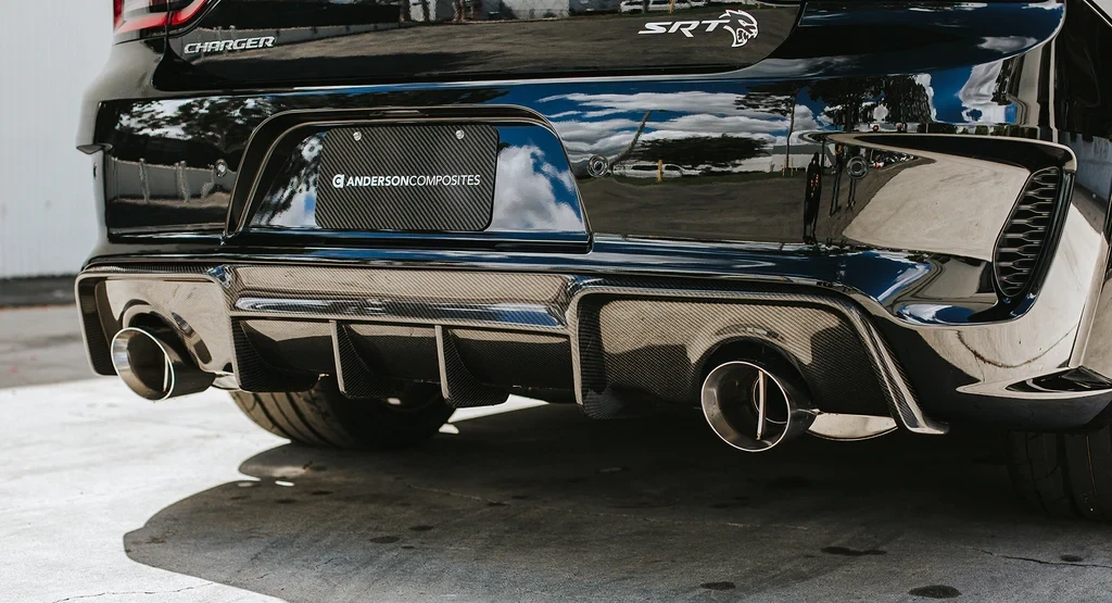 2020-2022 DODGE CHARGER HELLCAT WIDEBODY CARBON FIBER REAR DIFFUSER