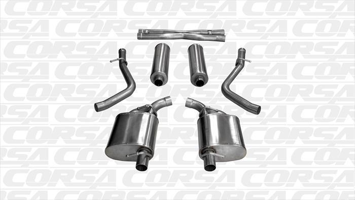 CORSA 2.5&quot; Cat-Back  SPORT Sound Level  Dual Rear Exit