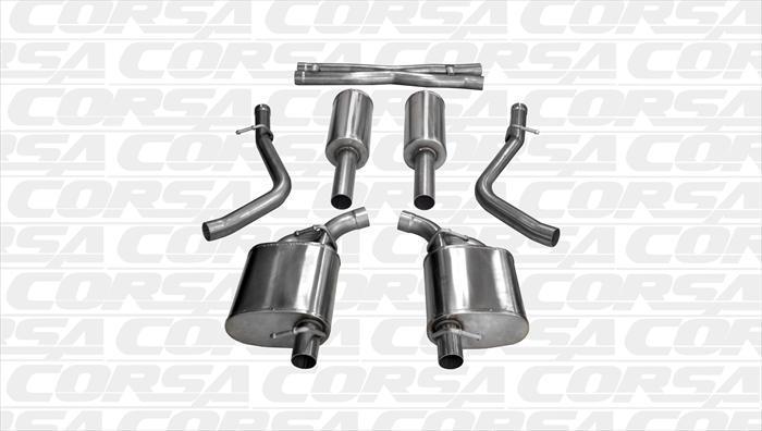 CORSA 2.5&quot; Cat-Back XTREME Sound Level Dual Rear Exit