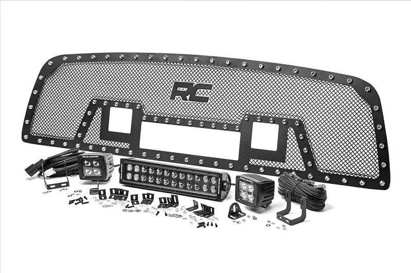 DODGE MESH GRILLE W/BLACK SERIES LEDS (09-12 RAM 1500)