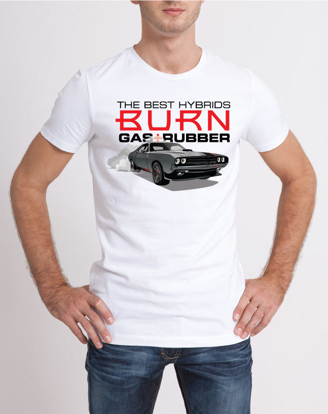 CJR OUTLAWS - Best Hybrids Burn Gas + Rubber - T-shirt