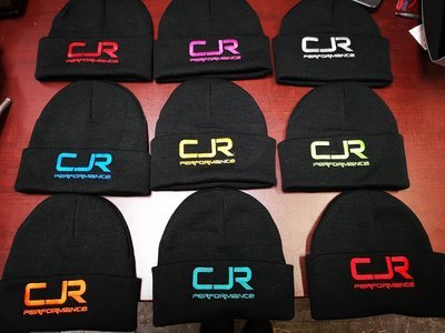 CJR PERFORMANCE TOQUES BLACK CHOOSE A COLOR EMBROIDERED