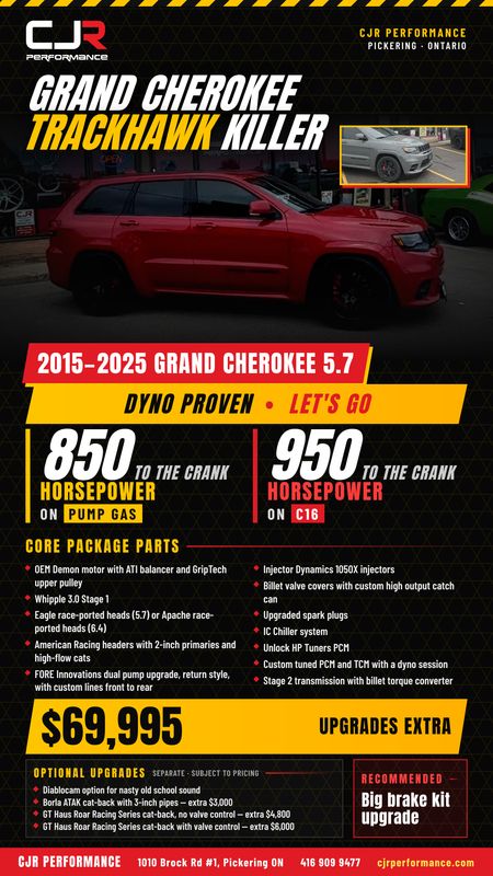 Grand Cherokee Trackhawk Killer Package Grand Cherokee Trackhawk Killer Package