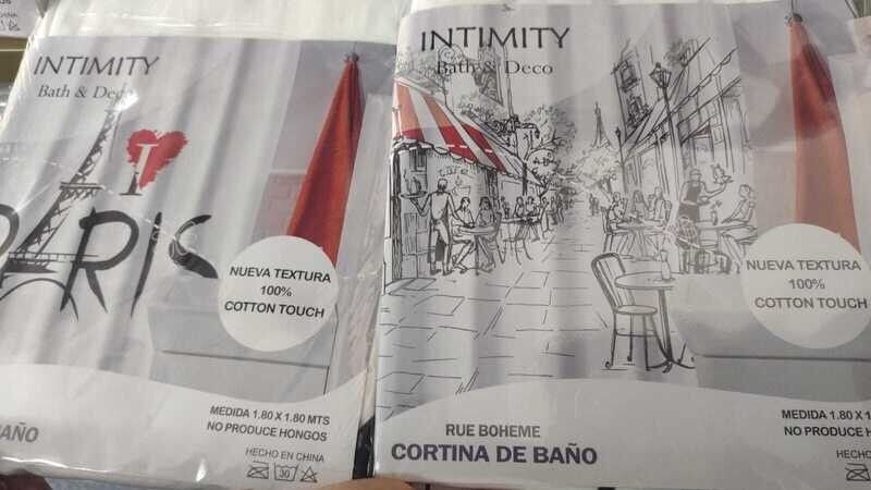 ​Cortina de baño intimity 1,8 por 1,8