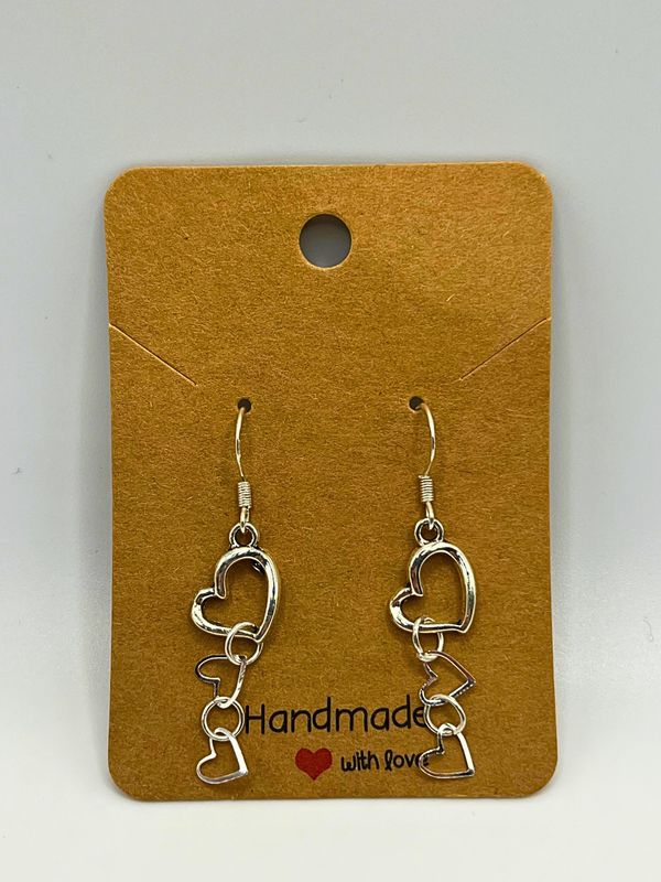 Heart Dangling Earrings