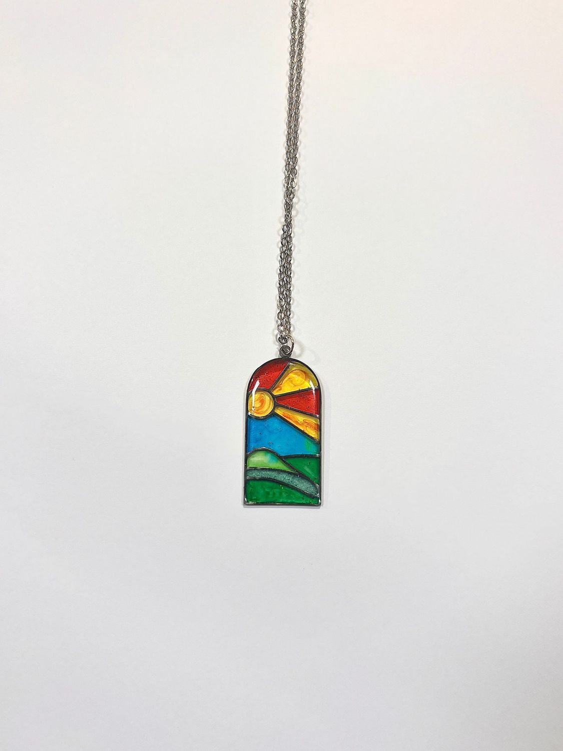 Stained Glass Window Necklace