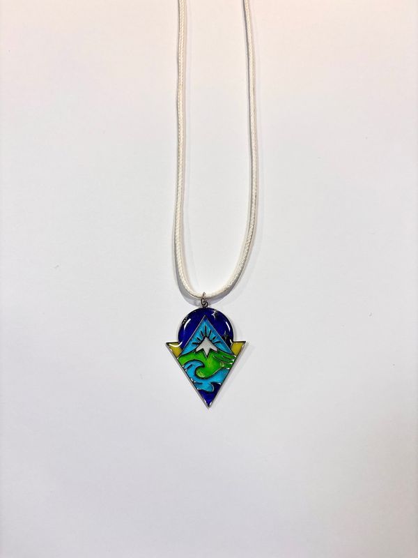 Mountain Peek Resin Necklace