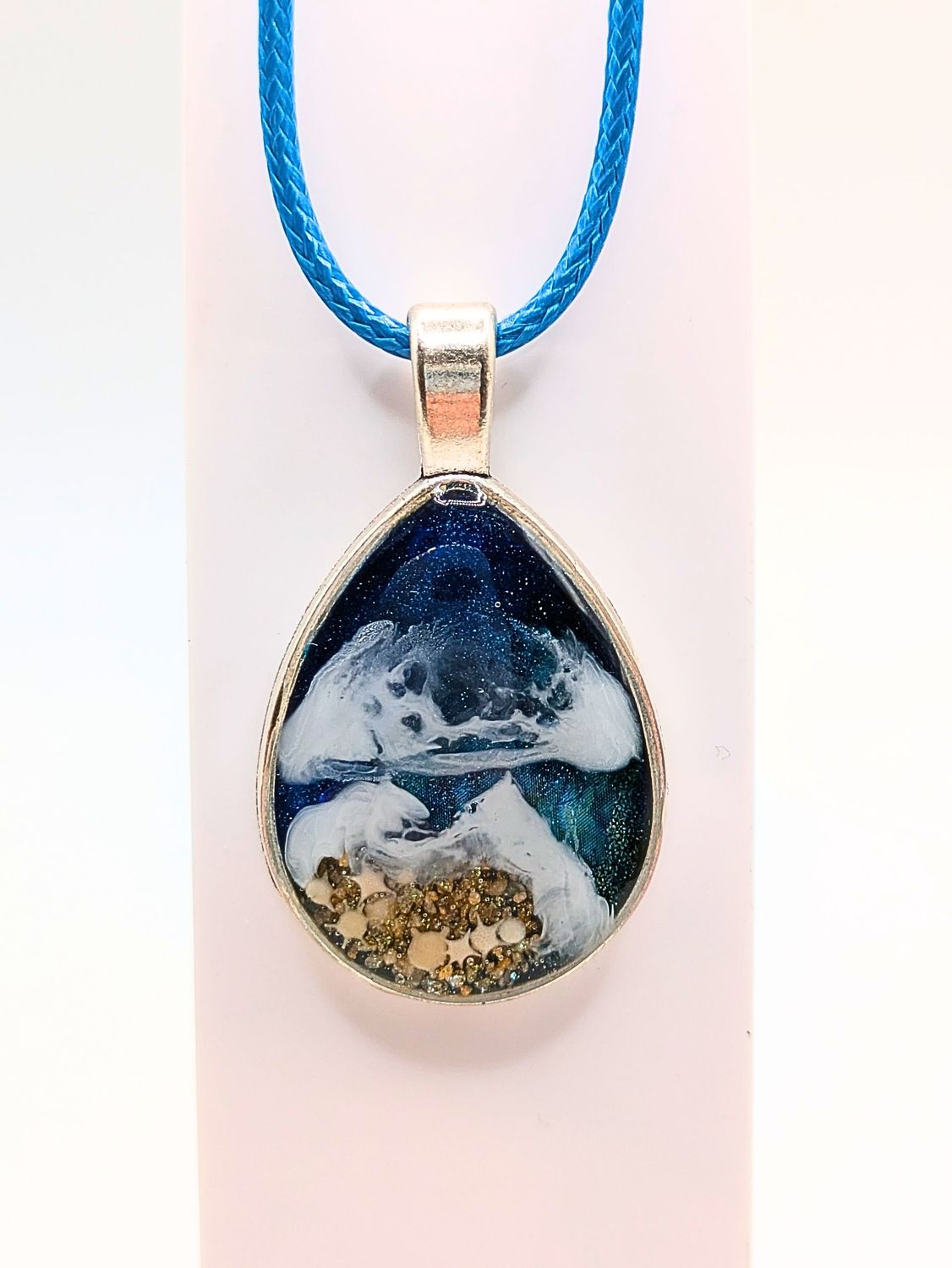 Tear Drop Resin Necklace