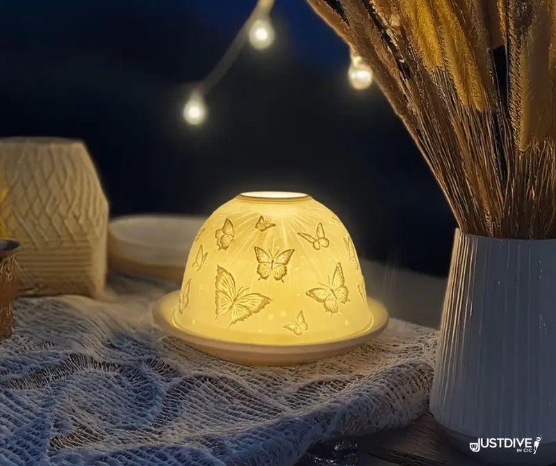 Butterfly Dreams – Porcelain Tealight Dome