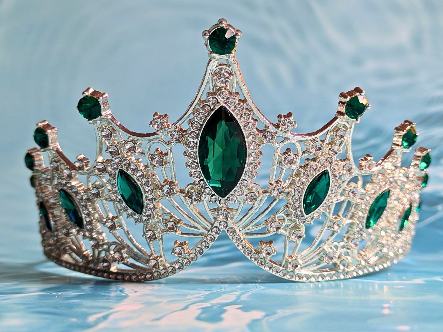 Emerald Sea Foam Tiara