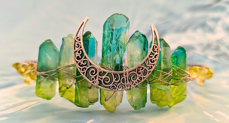 Verdigris Moon Crown Verdigris Moon Crown