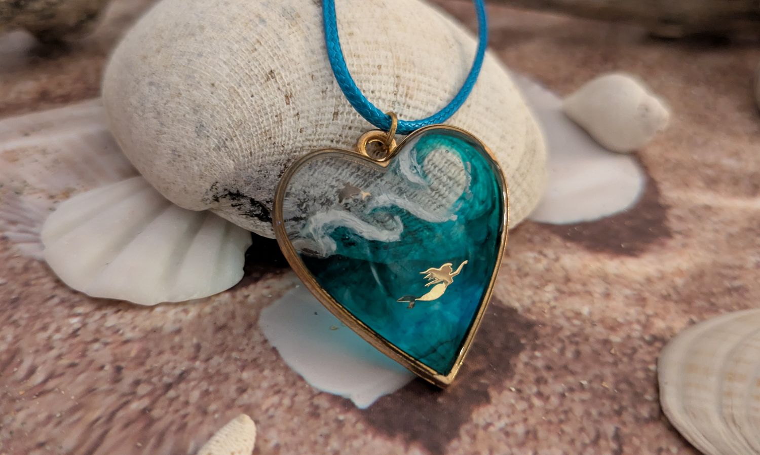 Mermaid's Promise Heart Pendant