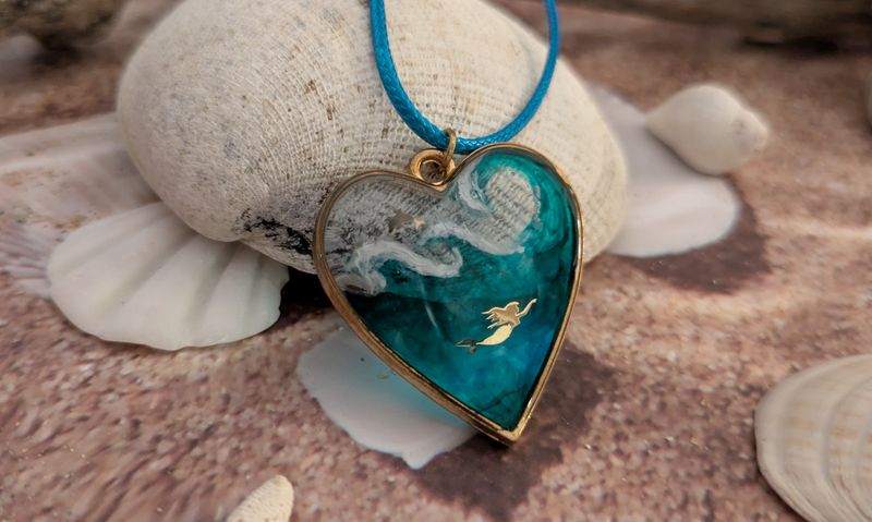 Mermaid's Promise Heart Pendant