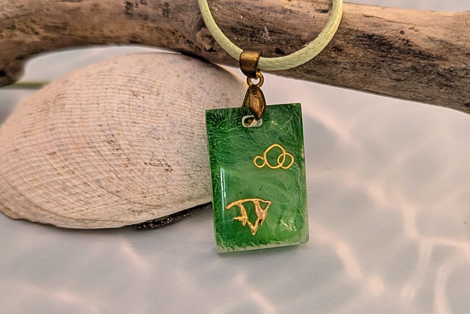 Emerald Guardian – Ocean Sigil Pendant Emerald Guardian – Ocean Sigil Pendant