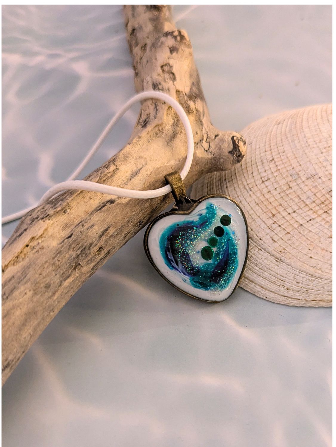 Tidebound Heart - Ocean Pulse Pendant Tidebound Heart - Ocean Pulse Pendant