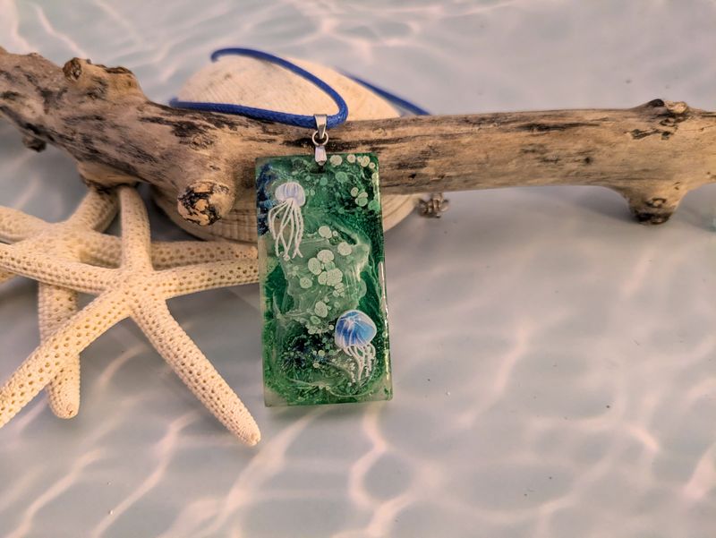 Drifting Jellies - Ocean Depth Pendant