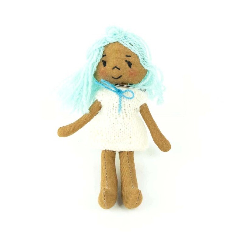 Salvia, mini doll white dress CASA056