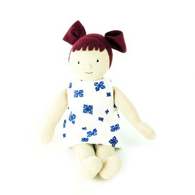 Rhubarb, girl doll magenta hair CASA064