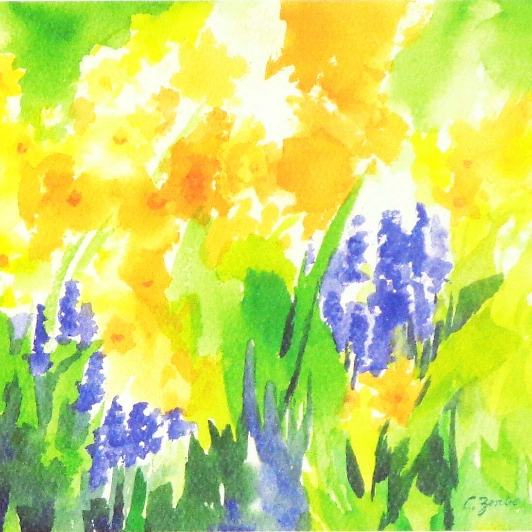 Arboretum Spring card ZERC02