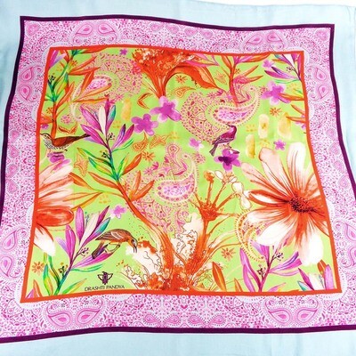 Fluid Forest (blue) Scarf PAND081