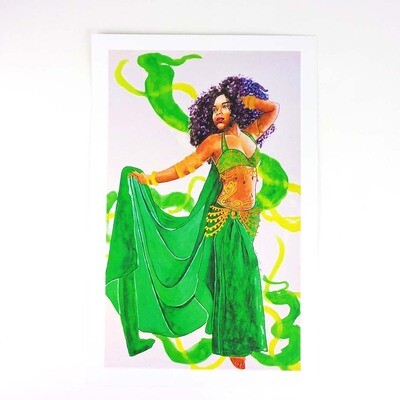 Bellydancer print RICE55