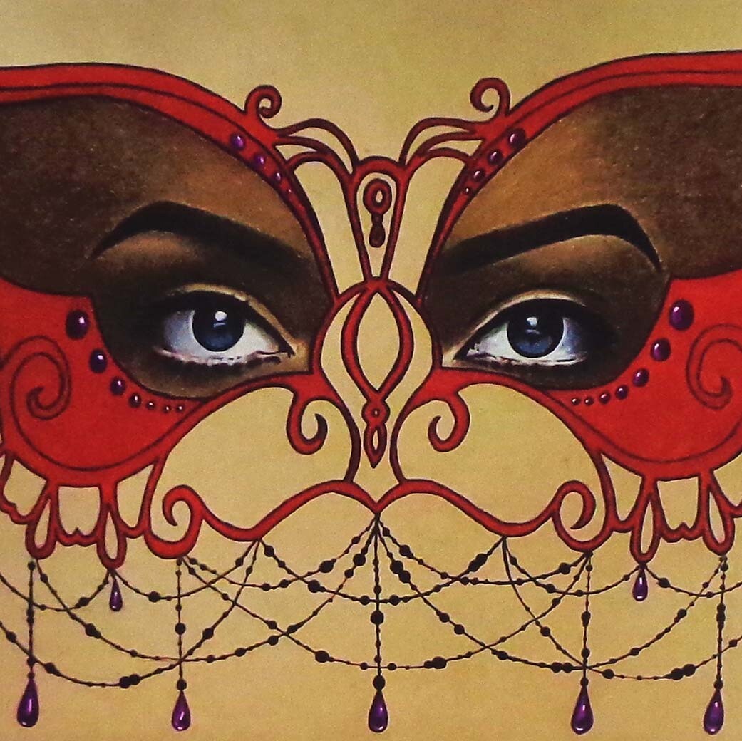 Masquerade Mask 2 print RICE36