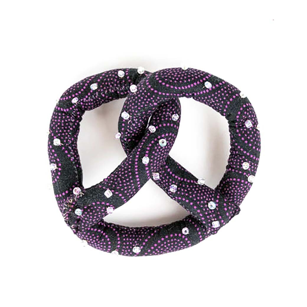 Black with Purple Dots Pretzel HIRC171
