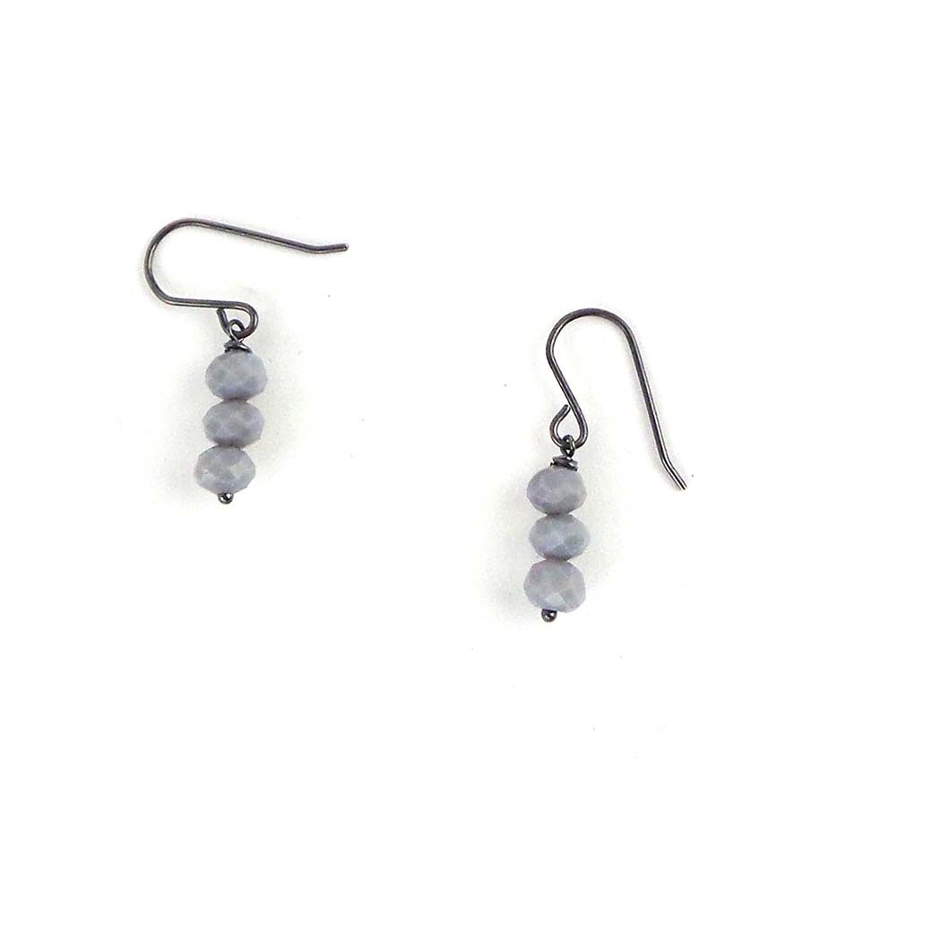 Stacked Grey Everyday Earrings COST011