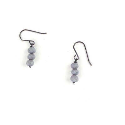 Stacked Grey Everyday Earrings COST011