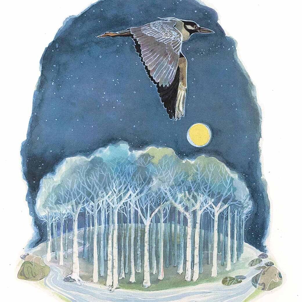 Spell for Safe Passage on Silent Wings, print MALK168