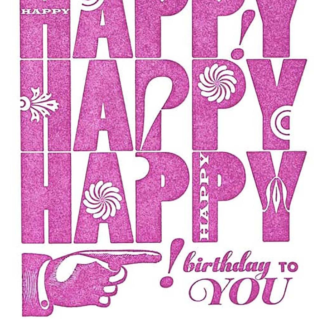 Happy Happy Happy birthday, card RAER66