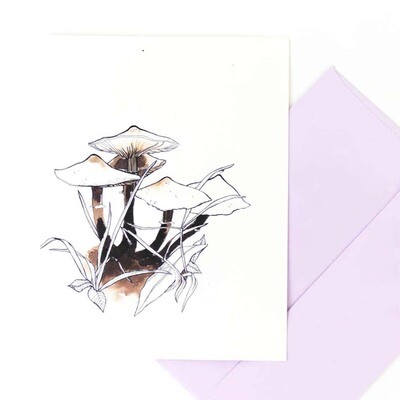Honey Mushrooms, card MALK208