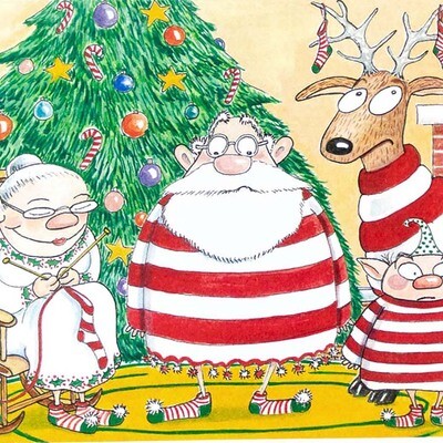 Close-Knit Christmas, holiday card SMIH038
