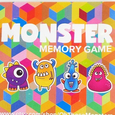 Oh Those Monsters! Memory game WEIL01